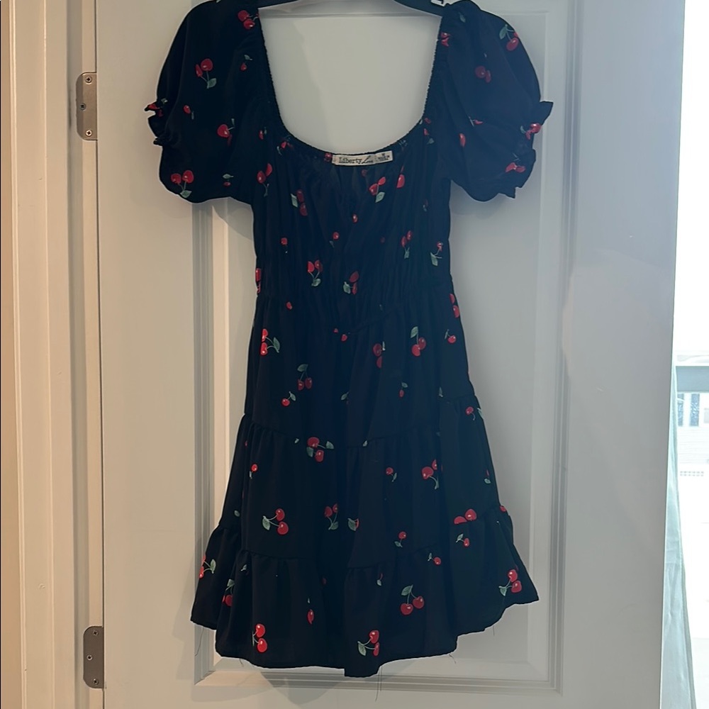 Liberty Love Black Cherry Mini Dress